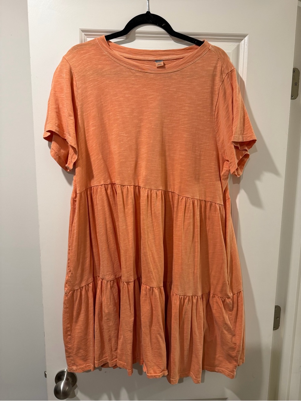 Old Navy Short-Sleeve Tiered Mini Swing Dress